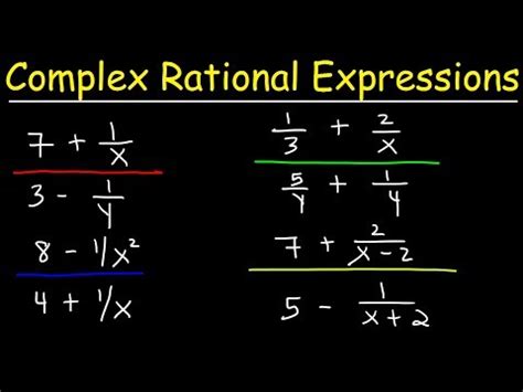 Image result for Simplifying Complex Rational Expressions