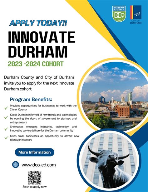 It's Innovate Durham time again! Innovate Durham pairs the City of ...