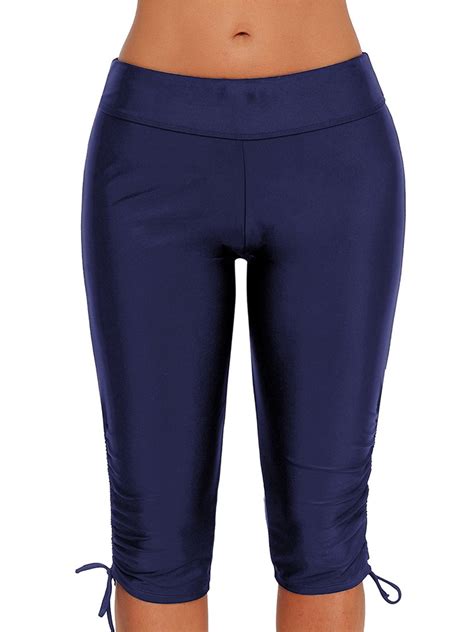 SAYFUT - SAYFUT Women Classic Knee Length Pants High Waist Swimsuit ...