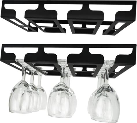 Amazon.com: Jbikao Wine Glass Holder - Hangers Under Shelf Cabinet ...