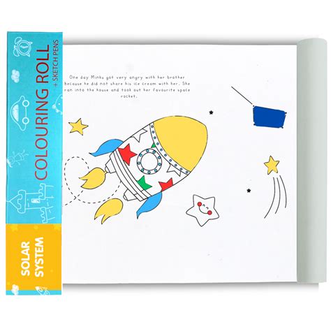 JoGenii | CocoMoco Kids Colouring Roll - Solar System for Kids - 11 ...