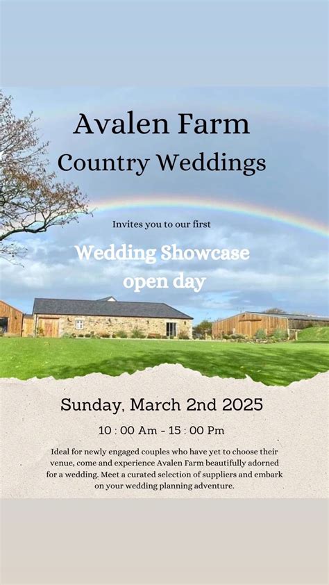 Wedding Showcase, Avalen Country Weddings, Bodmin, 2 March 2025 | AllEvents