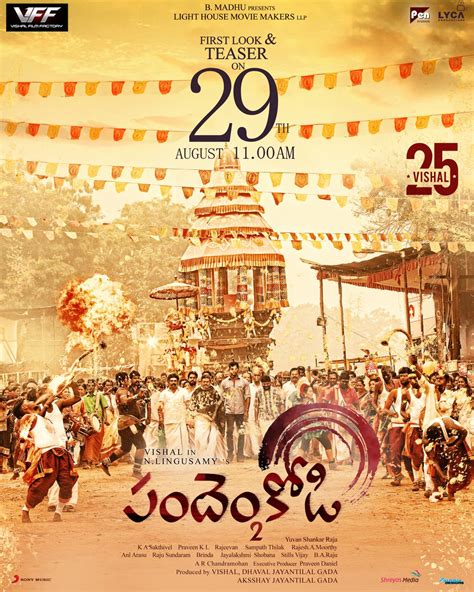 Vishal's Pandem Kodi 2 first look poster is out - Photos,Images,Gallery ...