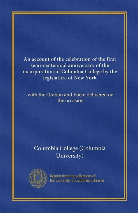 An account of the celebration of the first semi-centennial anniversary ...