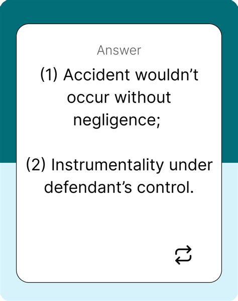 Negligence under Law of Torts Flashcards | Manupatra Academy