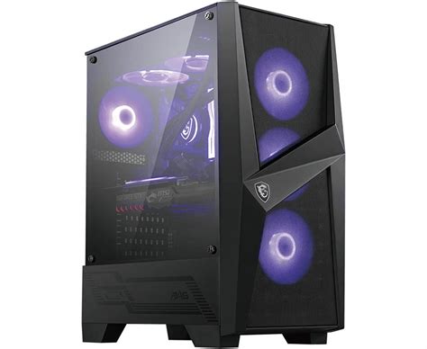 Msi Mag Forge 101m Mid Tower Gaming Computer Case Black | Desertcart INDIA