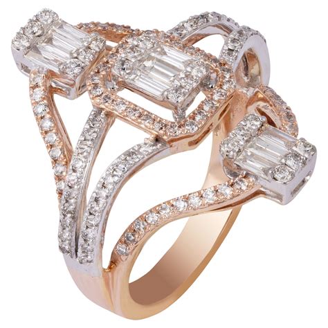 14k gold Diamond Ring For Sale at 1stDibs