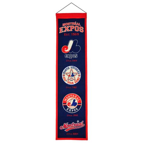 Montreal Expos Logo Evolution Heritage Banner - Walmart.com