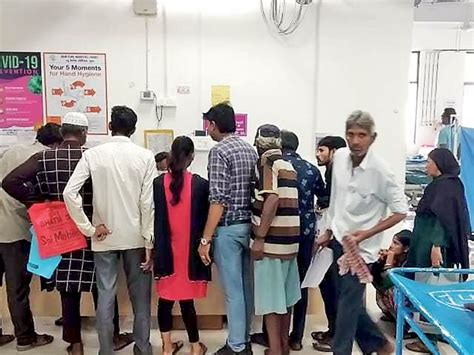 Civil trauma center has no ward boy, patient's family drags stretcher ...