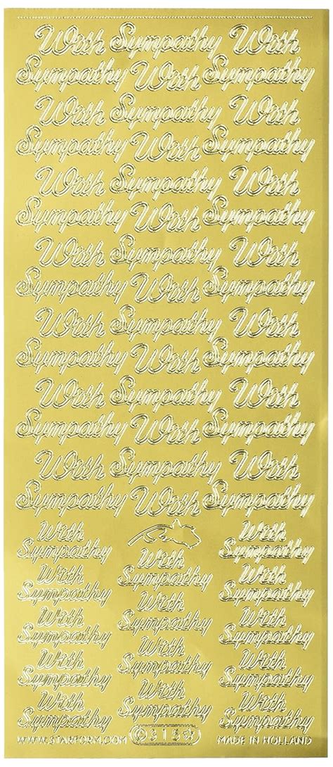 Buy Starform Deco Sticker with Sympathy, Gold Online at Low Prices in ...