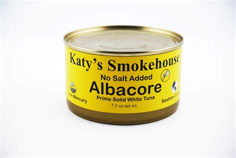 No Salt Added Canned Albacore Tuna - One Extra Large 7.5 oz Can - Katy ...