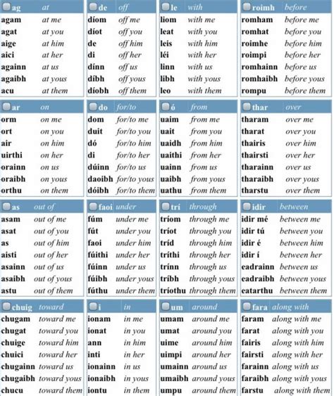 Word Search Puzzle with Gaelic Words