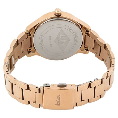Buy Online Lee Cooper Quartz Analog Rose Gold Dial Stainless Steel ...