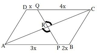 ABCD is a parallelogram. AB is divided at P and CD at Q such that AP ...