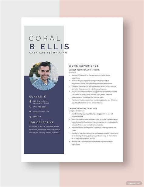 Image result for Cath Lab Tech Resume