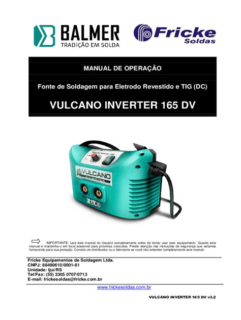 Preenchível Disponível Maquina de Solda Balmer Vulcano Inverter para ...