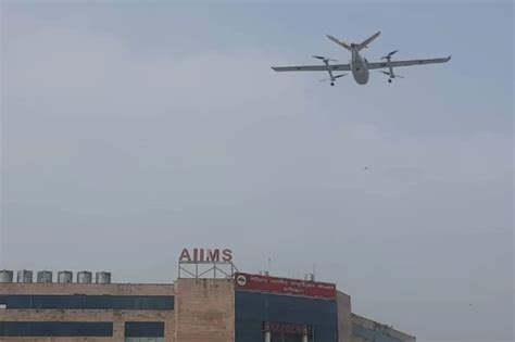 Uttarakhand News: AIIMS Rishikesh Drone Carrying Blood Component ...