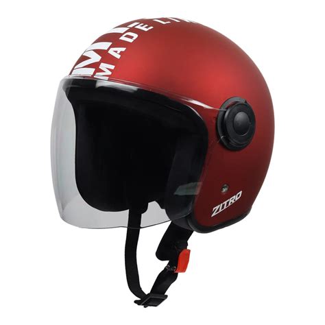 Open face Helmet for Motorcycle ISI certified Helmet with Long Visor ...