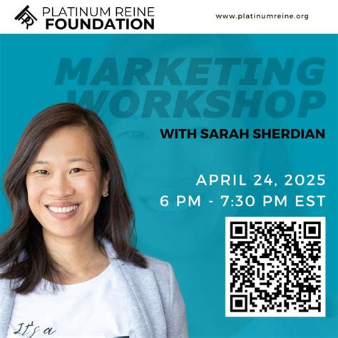 I'm looking forward to leading this workshop with Platinum Reine ...