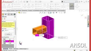 Split Tutorial SolidWorks 的图像结果