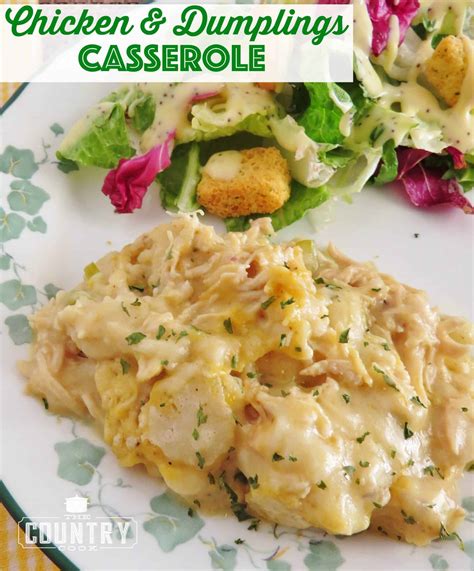 Chicken and Dumplings Casserole - The Country Cook