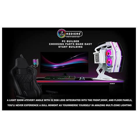 KEDIERS Innovative PC Case - ATX Tower Tempered India | Ubuy