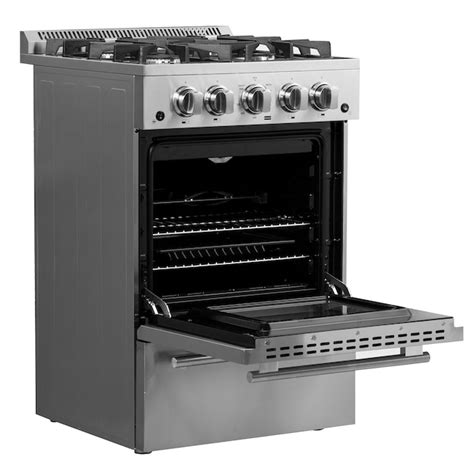 FORNO Breno 24-in 4 Burners 2.3-cu ft Steam Cleaning Freestanding ...