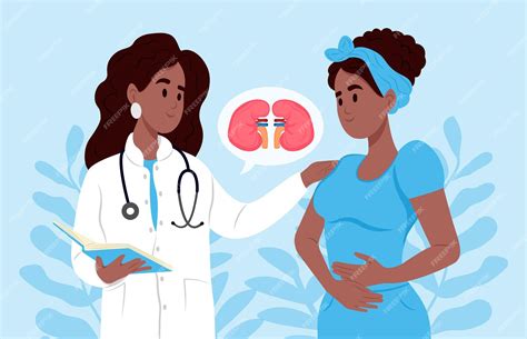 Een nefroloog praat met een patiënt over nierziekte Afro-Amerikaanse ...