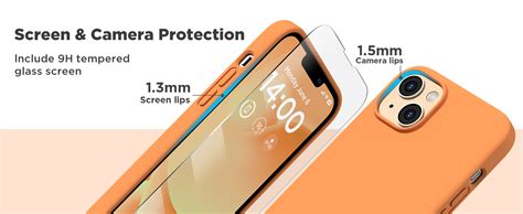 LOXXO® Compatible with iPhone 14 Case, Liquid Silicone Case, Full Body ...
