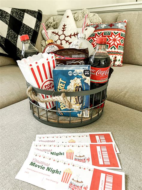 Christmas Movie Night Gift Basket Movie Night Gift Basket Gift Basket