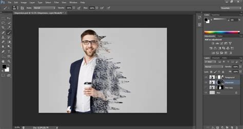 Image result for Dispersion Effect Photoshop Example