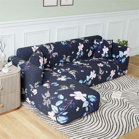 Lukzer Universal L-Shaped Sofa Cover for Living Room Non-Slip ...