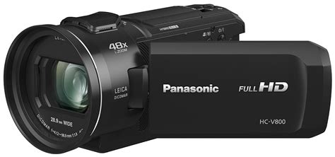 Buy Panasonic Hc-V800 HD Camcorder, Optical Zoom 24x Leica Dicomar Lens ...