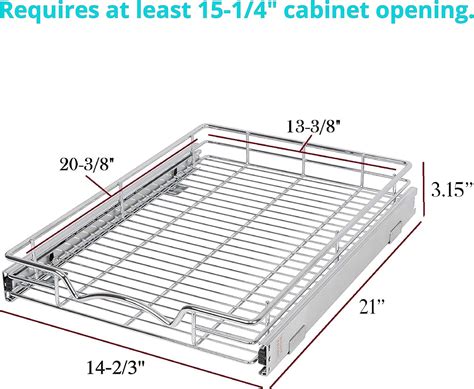 Buy Pull Out Drawer Cabinet Organizer - Heavy Duty Slide Out Kitchen ...