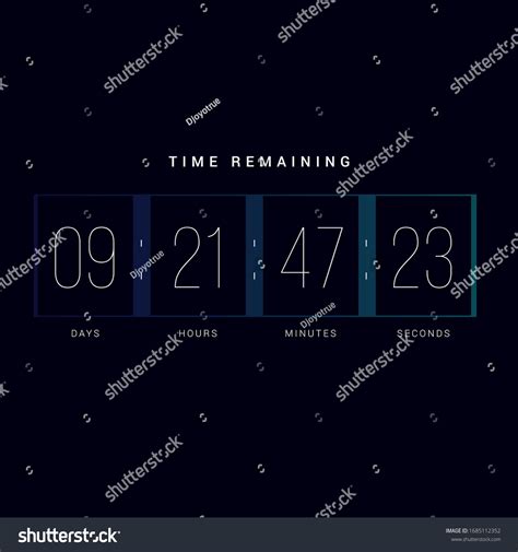 Countdown Clock Counter Timer Design Template Stock Vector (Royalty Free) 1685112352 | Shutterstock