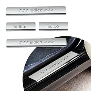 Door Sill/Foot Step Stainless Steel Plates with Tata Indica Vista (Set ...
