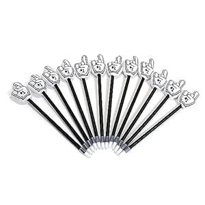 Sports Fan Foam Finger Pens, 12 Pack for Birthday Party Supplies ...