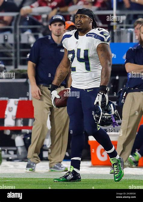 Seattle Seahawks running back Marshawn Lynch (24) during the first ...