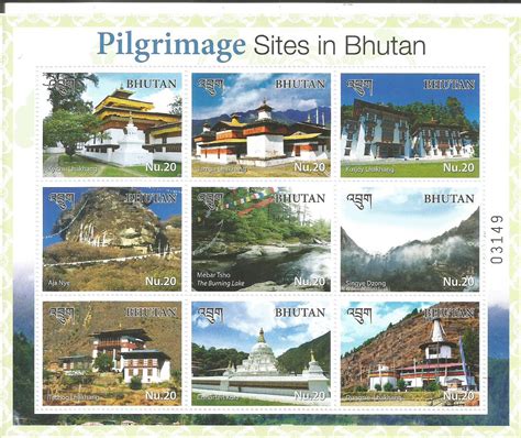 Pilgrimage Sites in Bhutan – Stamps of Bhutan 2017 – Stamp Digest