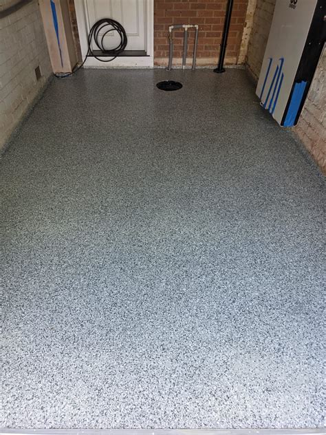 Epoxy Resin Flake Garage Floor in Whitley Bay | Case Study | JCE