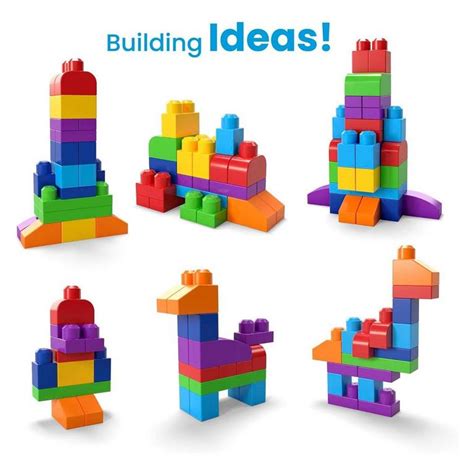 Mega Bloks | Mega Bloks Building Bag 60pc Classic | Building Blocks ...