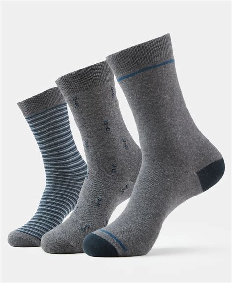 Buy Compact Cotton Crew Length Socks with StayFresh Treatment ...