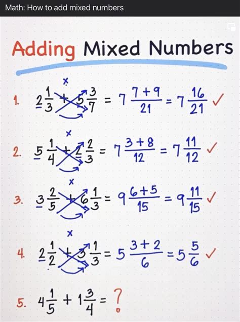 Image result for Adding Whole Numbers and Mixed Numbers