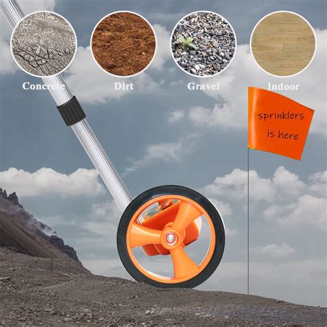 Zozen Measuring Wheel with 20pc Marking Flags, India | Ubuy