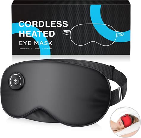 Amazon.com: Heated Eye Mask Cordless, USB Eyes Heating Pad, Mask with ...