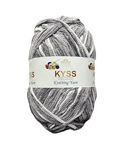 KYSS Blanket Thick Yarn Knitting Fingering Crochet Hook -Pack of 200 gm ...