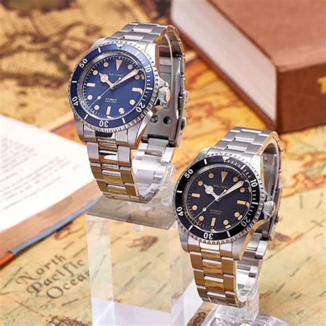 39mm Baltany NH38 Automatic Retro Diver Watch D3043AB – DREAM WATCHES