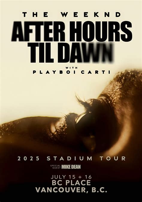 The Weeknd Posters & Prints | After Hours Til Dawn Tour Posters