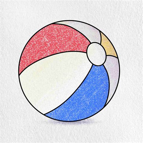 How To Draw A Beach Ball Step By Step