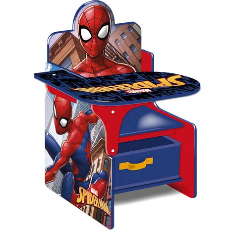 Buy Spider-Man Wooden Chair Desk with Storage Bin by Nixy Children ...